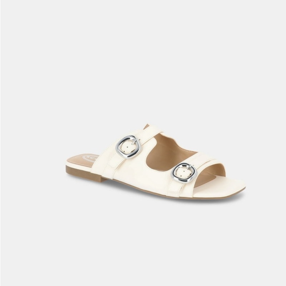 Scoop Women's Flat Slide Buckle Sandals size 10